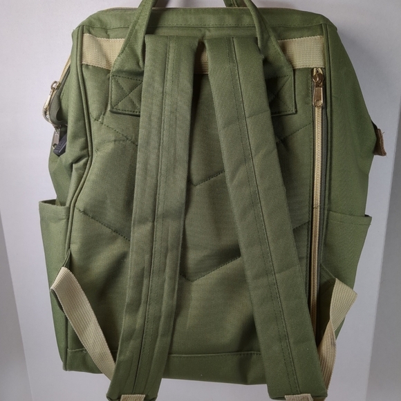 Himawari Laptop/Travel Green Backpack With USB Charging Port/Cord - Picture 5 of 10